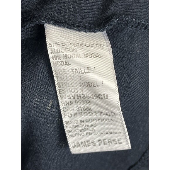 James Perse Women’s Long Sleeve Top Size Small 1 Scoop Neck Blue Cotton Modal - Picture 3 of 7